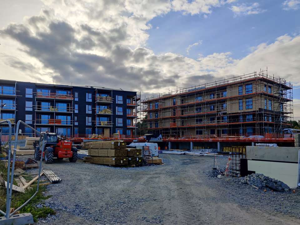 Bilde fra byggetrinn 3, Knapstadhagen, 2022